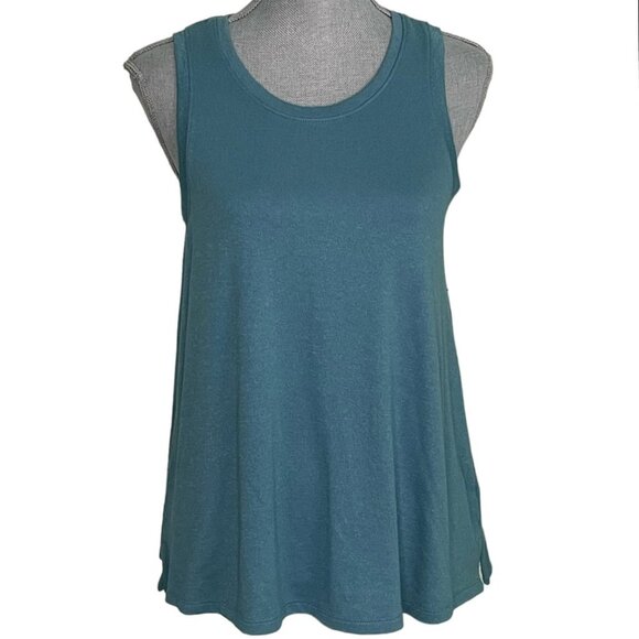 GAP Sleeveless Swing Tank Top Rayon Blend Calypso Blue Oversized Size XS - Picture 1 of 4